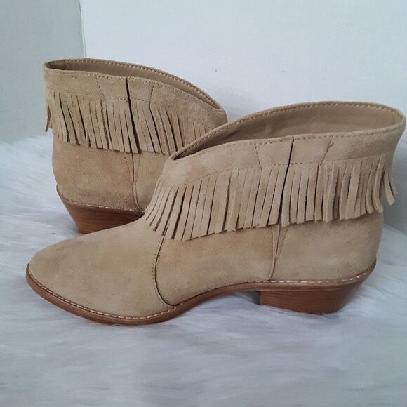 JOIE Makena Fringe Women's 37 US 7M Suede Leather Ankle Boot - Picture 9 of 9